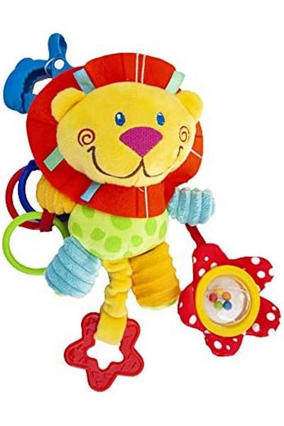 Moon Pull String Musical Toy For Stroller, Car Seats, Diaper Bags, 3 Months Above - Lion