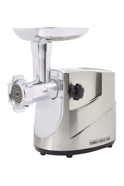 Sanford Stainless Steel Meat Grinder – 2-Speed Electric Mincer with Sausage Kit & 3 Cutting Plates