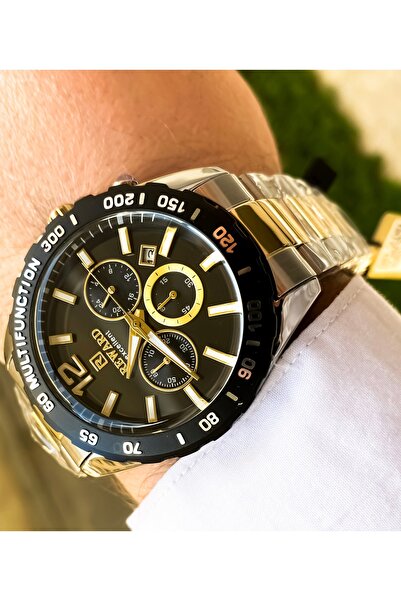 Reward Men's Wrist Watch Waterproof Steel Cord Functions Active Wristband Gift