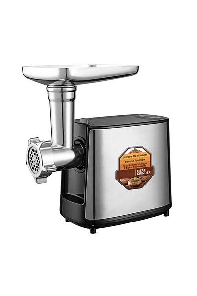 Sanford 2000W Electric Meat Grinder – Stainless Steel Mincer with 3 Blades, Sausage & Kibbe Kit