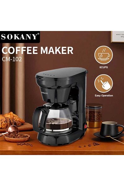 SOKANY Coffee Maker 750ML – Fast Brew, Non-Drip, Cool Touch, Compact & Durable for Home, Office, Travel