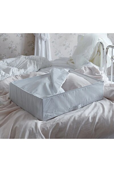 IKEA QUİCK Fermuarlı Düzenleyici Kutu 55x51x18 Cm İkea Saklama Düzenleme Kutusu Polyester Organizer Hurç