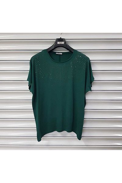 Esina Women's Viscose Blouse with Stone Detail