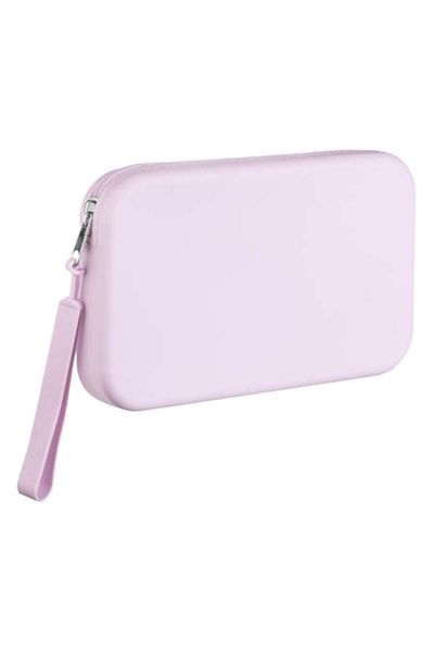 SyaMAG Silicone Toiletry Bag, Lilac, 20x2.5x11.5 cm, Detachable Handle