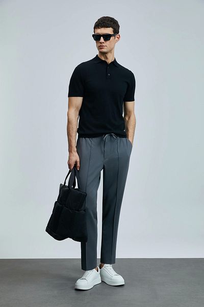 Lufian Anthracite Pants 111190337