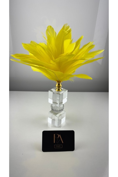 Palpe Kristal Kartal Tüy Dekoratif Obje Biblo Süs Eşya Salon Aksesuar Sehpa M...