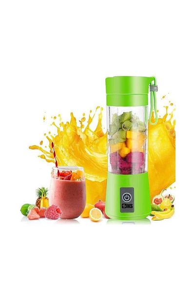 SIKS ® electric blender with USB and 6 blades, portable, green