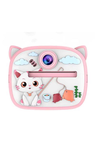 Generic Kids Instant Print Camera – Zero Ink Digital Toy with Stickers, Filters & Rechargeable Battery