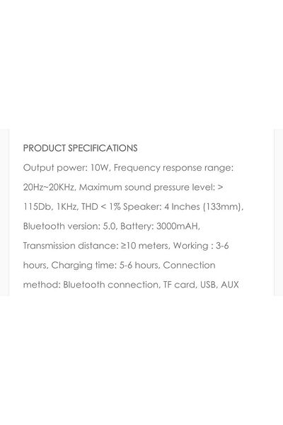 Sanford Portable Bluetooth Speaker with 2 Mics Karaoke, Bass Boost, 6H Playtime