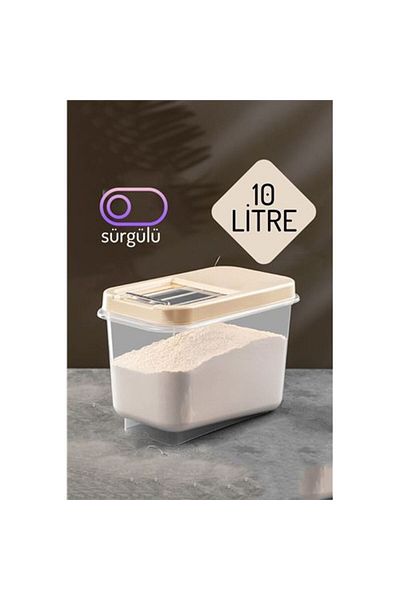 Skygo Modacar Insignia Food Grain Storage Box 10 Lt Cream