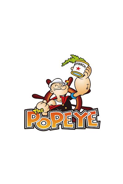 INOVATIX Set de 8 piese, Autocolant Popeye fericit cu spanac, INOVATIX®. 6 cm