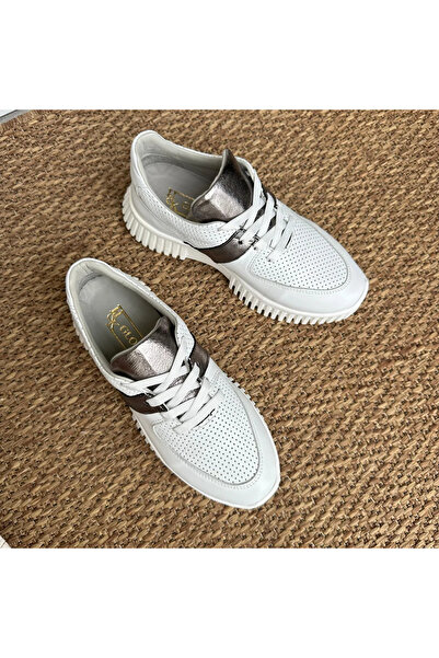 H&K GLOW Hakiki Deri Bağcıklı Sneaker