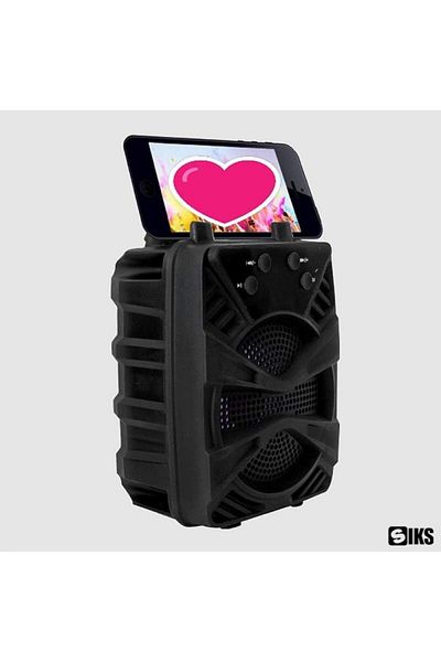 SIKS Phone Holder Speaker, 3″ Bluetooth Audio KTS1337, LED, FM Radio, MP3, USB and TF Card Support