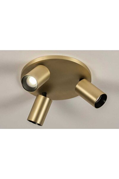 demet habek mylights mylihts mat sarı kaplama üçlü led avize ampuller gün ışı...