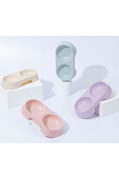 Home Coddry Double Compartment Pet Food Container
