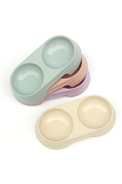 Home Coddry Double Compartment Pet Food Container