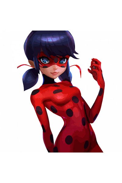 INOVATIX Set de 8 piese, autocolant copilăresc Miraculous Ladybug, INOVATIX®. 6 cm