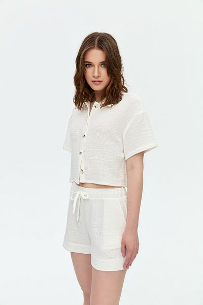 PELIA Sarry White Bottom Top Set
