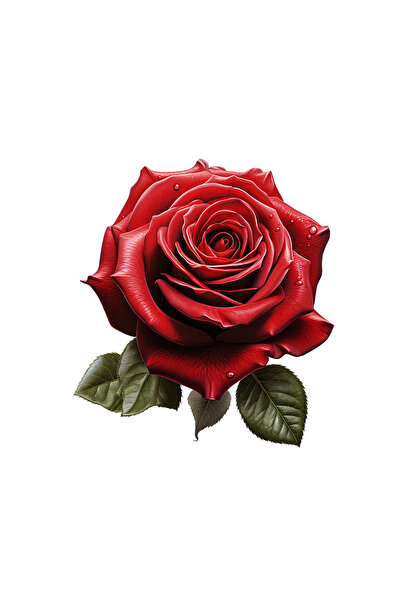 INOVATIX Set de 8 bucăți, autocolant trandafir roșu de cristal, INOVATIX®. 6 cm