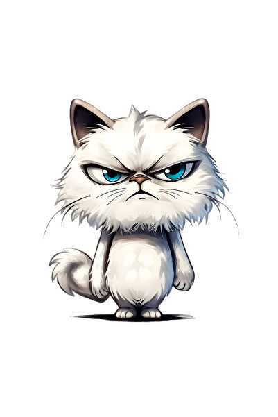 INOVATIX Σετ 8 τεμαχίων, Αυτοκόλλητο Walter the Cat, INOVATIX®. 6 εκ.