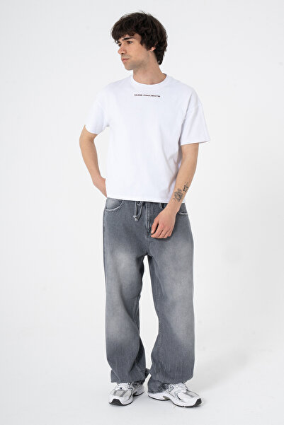 ATE WEAR Bağcıklı Yıkama Detay Premium Baggy Pantolon