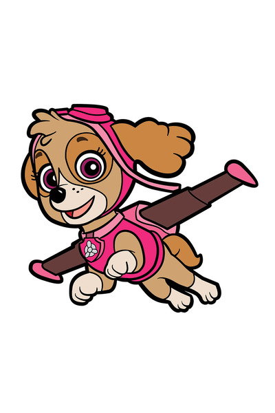 INOVATIX Set de 8 piese, autocolant Skye Glides Patrula Cățelușilor, INOVATIX...