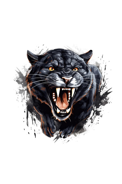 INOVATIX Set de 8 piese, autocolant Black Panther Attacks, INOVATIX®. 6 cm