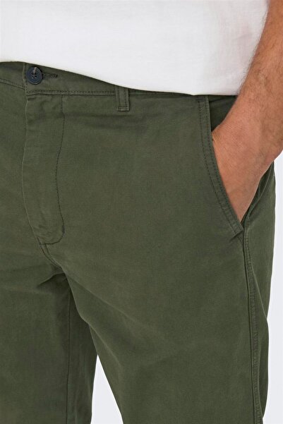 Only & Sons Onslou Taper 0194 Pant Men's Green Trousers - 22030240