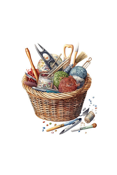 INOVATIX Set de 8 piese, autocolant coș de tricotat Vera, INOVATIX®. 6 cm