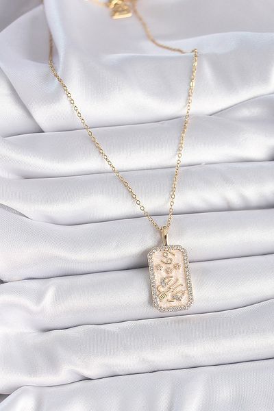 Skygo 316L Steel Gold Color Chain Cancer Zodiac Sign Zircon Stone Women's Necklace - Tj-Bko9467