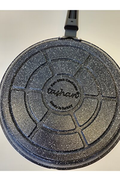 TAŞHAN Cast Granite Crepe & Omelette Pan 24 cm Fireproof Non-Stick Base/Suitable for Industrial Use