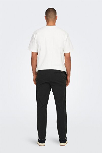 Only & Sons ONSLINUS TAPER 0183 PANT NOOS Erkek Siyah Pantolon - 22029765