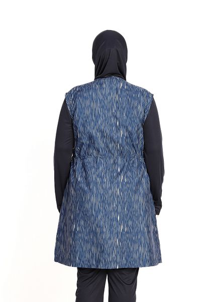 İKSUN Battal Large Size Lycra Long Sleeve Full Covered Hijab Swimsuit