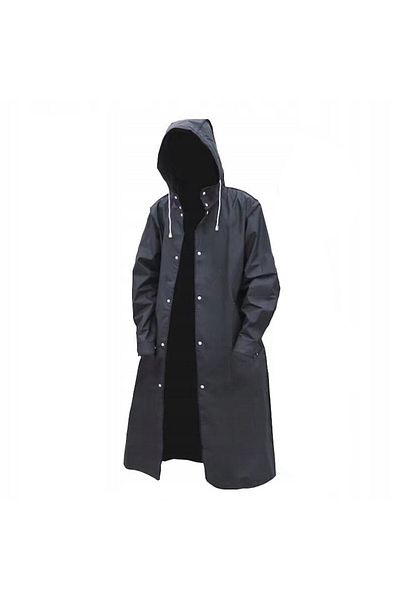 OEM Raincoat 100% Waterproof, Universal, Large, 145 cm, EVA, Black
