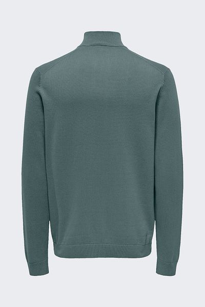Only & Sons Onsalex Reg 12 Half Zip Knit Men's Green Sweater - 22022523