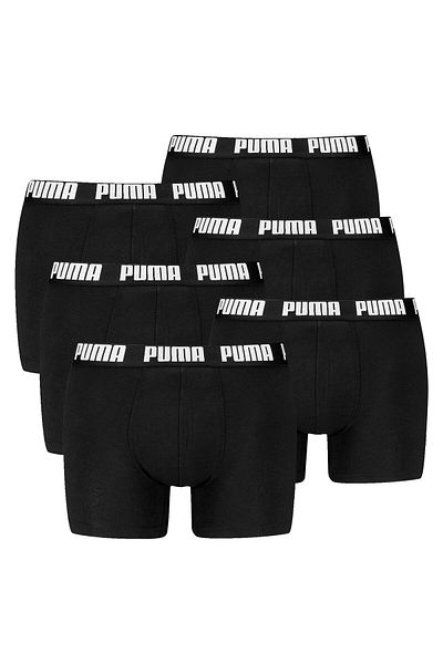 Puma Herren Boxershorts, 6er Pack - Everyday Basic Boxers 6P, Cotton Stretch, einfarbig