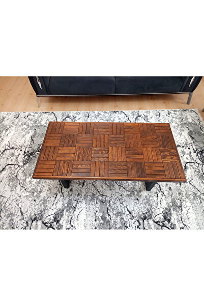 MİRRORSS Ceviz renk Orta sehpa ahşap 120 X 60 cm çay kahve ofis salon sehpası...