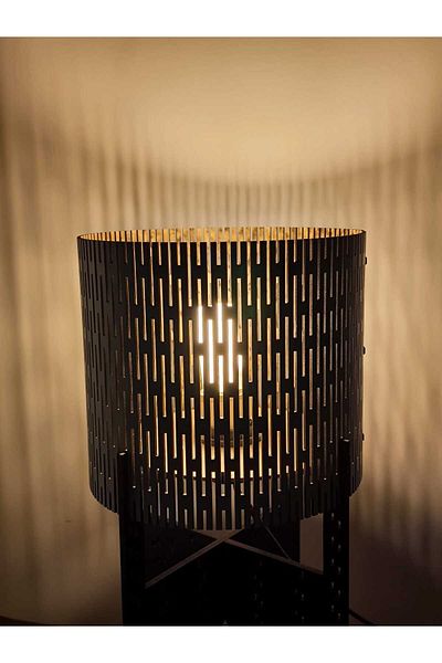 SerenityHaven Wooden Lampshade Stylish Design Modern Lighting