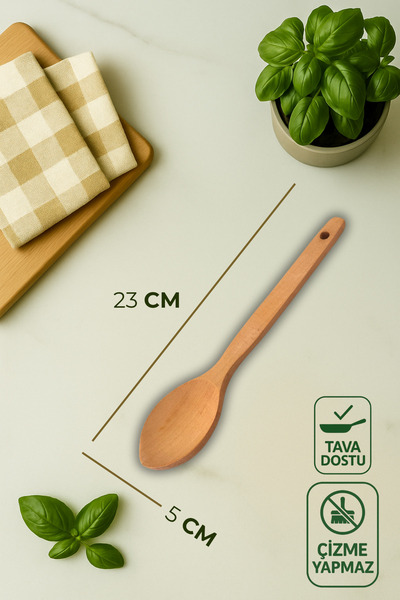 Ülgenev Set of 4 Varnished Bamboo Spoons – Sauce, Rice, Food and Serving Spoons