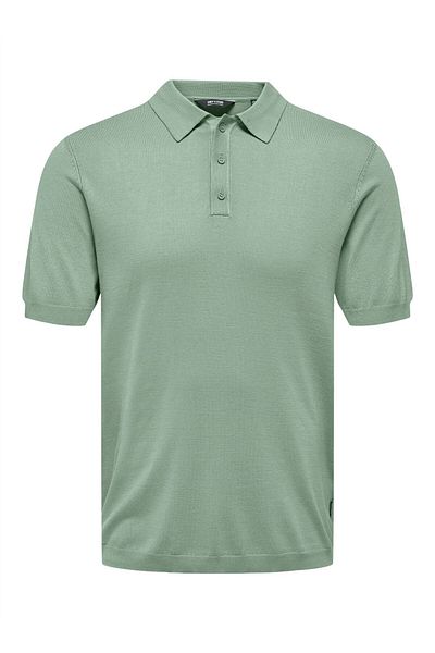 Only & Sons Onswyler Life Reg 14 Ss Polo Knit Noos Men's Green Sweater - 22022219
