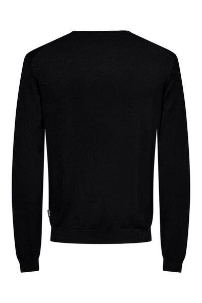 Only & Sons Onswyler Life Reg 14 Ls Crew Knit Noos 22020088 Schwarz