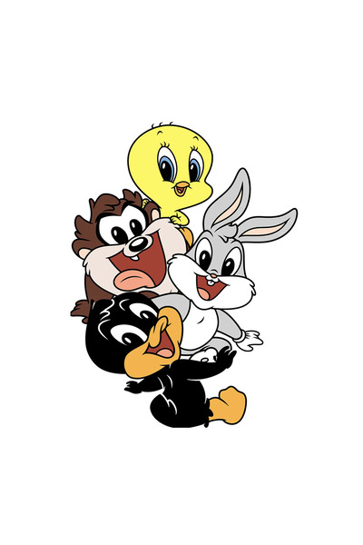 INOVATIX Σετ 8 τεμαχίων, Αυτοκόλλητο Baby Looney Tweety Bugs Bunny Tasmania D...