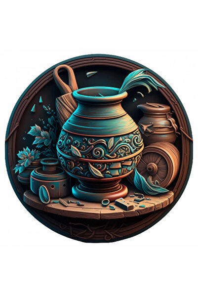 INOVATIX Set de 8 bucăți, autocolant pentru ghiveci de lut, INOVATIX®. 6 cm