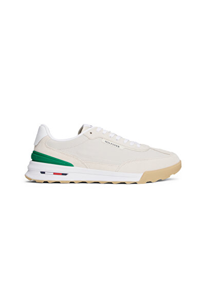 Tommy Hilfiger Men Alabaster Retro Runner Seasonal Sneakers
