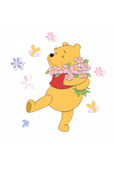 INOVATIX Set de 8 piese, autocolant Winnie The Pooh culegând flori, INOVATIX®...