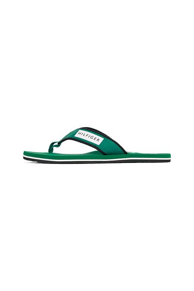Tommy Hilfiger Men Nouveau Green Patch Beach Flip Flops