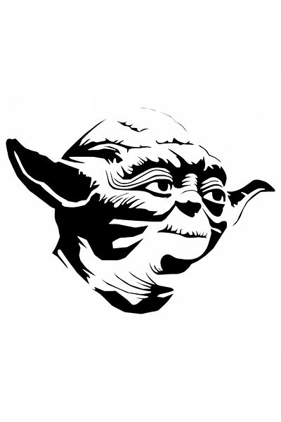 INOVATIX Set of 8 pieces, Sticker Yoda Star Wars, INOVATIX®. 6 cm