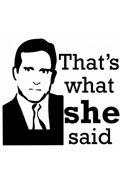 INOVATIX Set de 8 piese, Autocolant Asta a spus ea Biroul, INOVATIX®. 6 cm