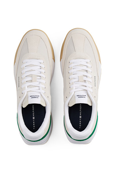 Tommy Hilfiger Men Alabaster Retro Runner Seasonal Sneakers