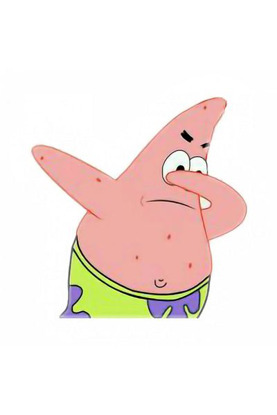 INOVATIX Set de 8, ștampilă autocolantă meme Patrick Star, INOVATIX®. 6 cm
